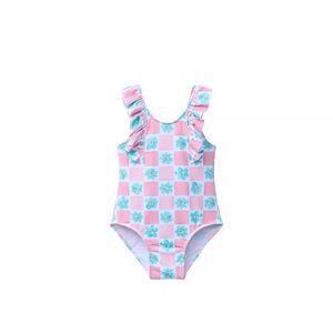 Zara Pink and Blue Kids Swim One Piece